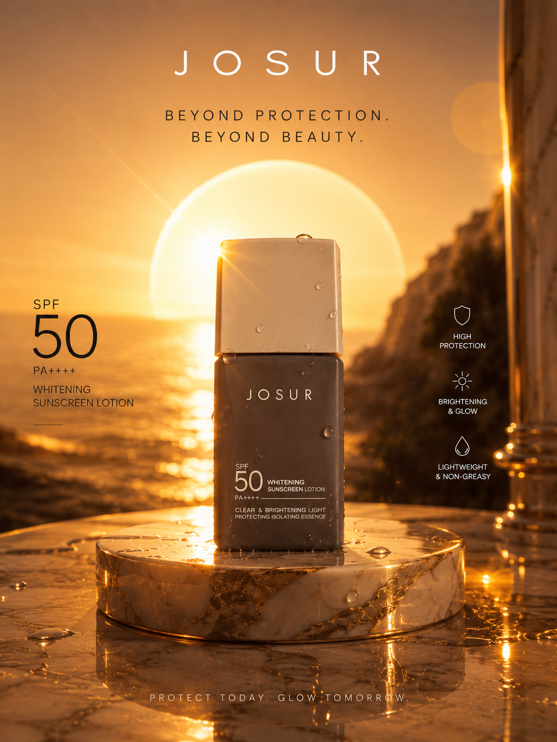 JOSUR SPF 50 PA++++ Whitening Sunscreen Lotion