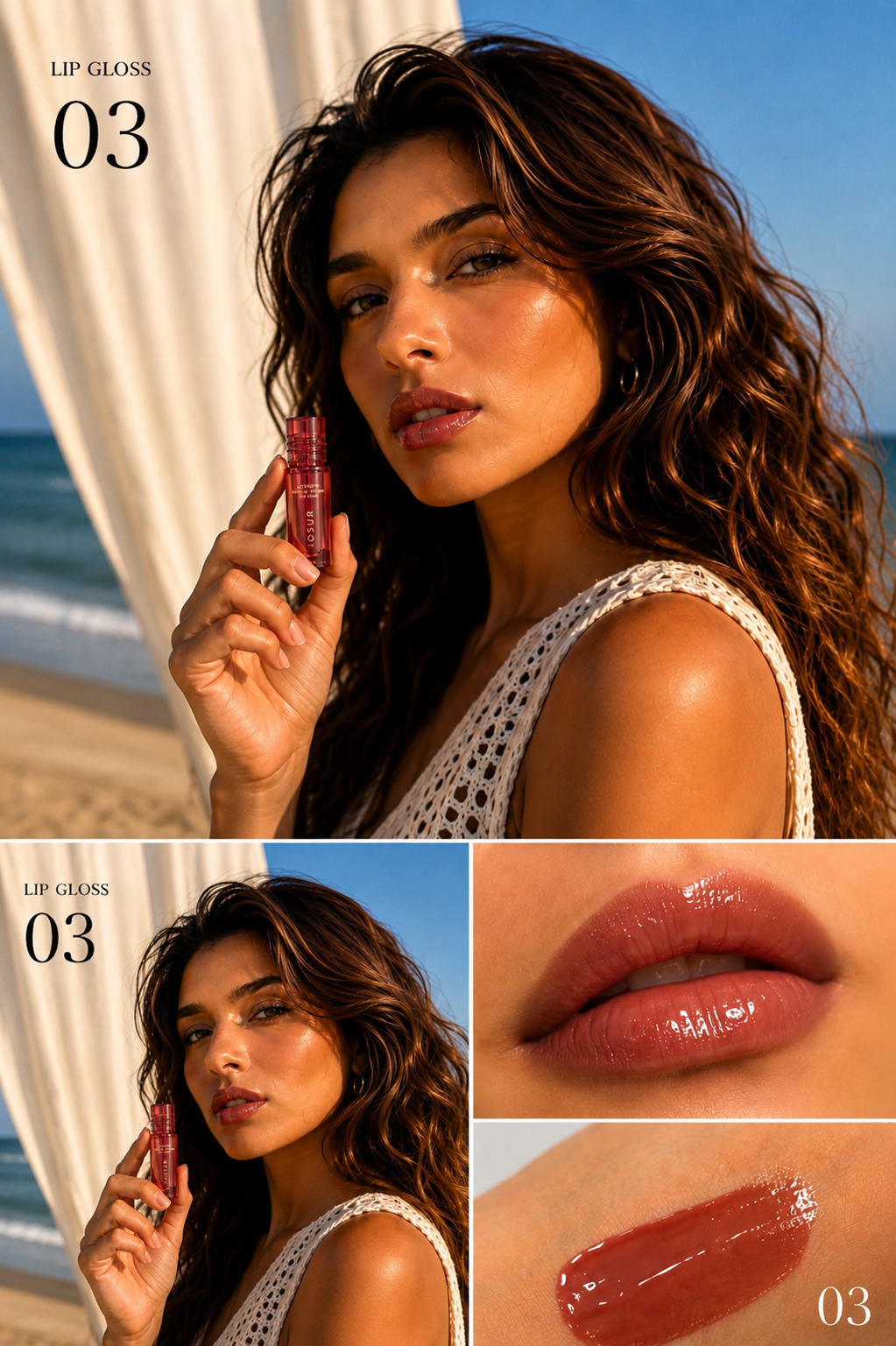 JOSUR Vitality Glitter Lip Gloss 03